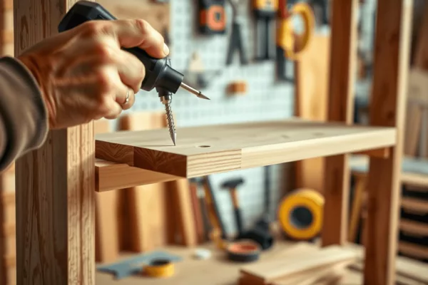 Jak samodzielnie złożyć prostą półkę z desek?