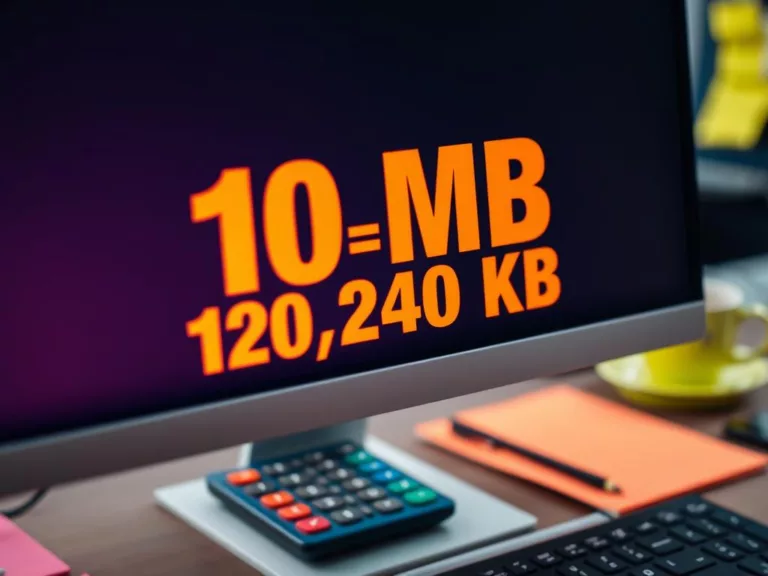 Ile to jest 10 MB w KB?