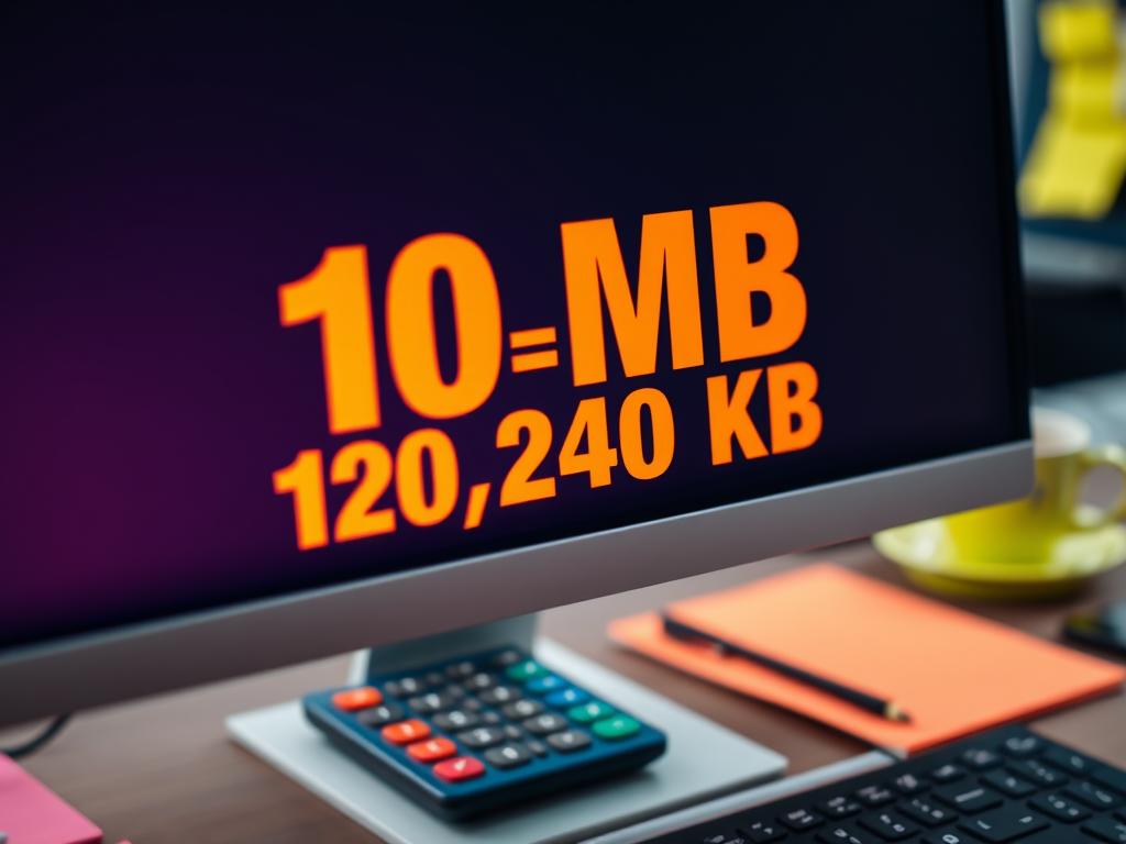 Ile to jest 10 MB w KB?