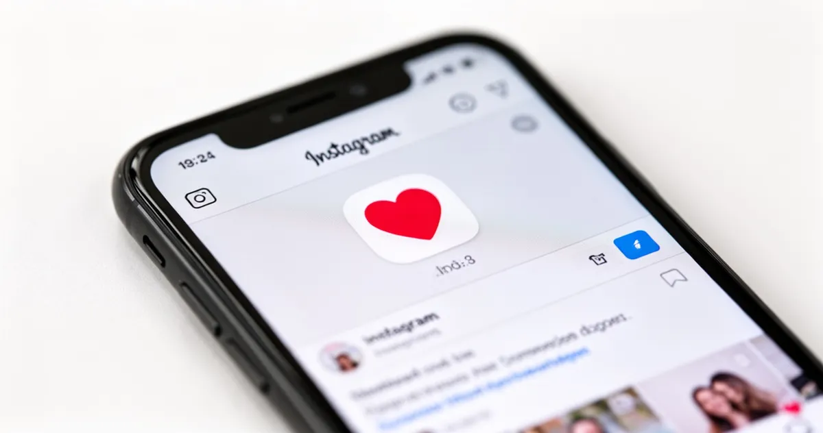 Cofanie polubienia na Instagramie na smartfonie